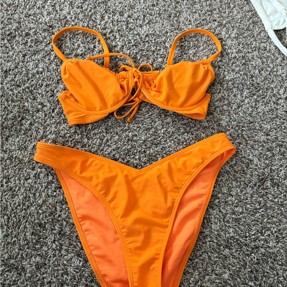 Vibrant Orange Bikini Set